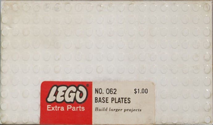 Five Large Base Plates - White