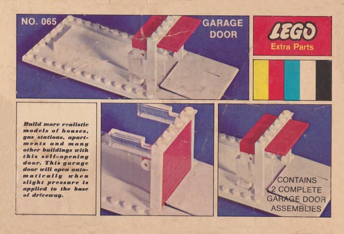 Two Garage Door Kits LEGO set (#065-1, 1969)