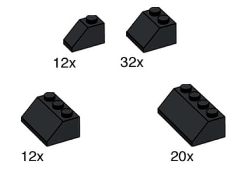 Black Roof Tiles LEGO set (#10161-1)