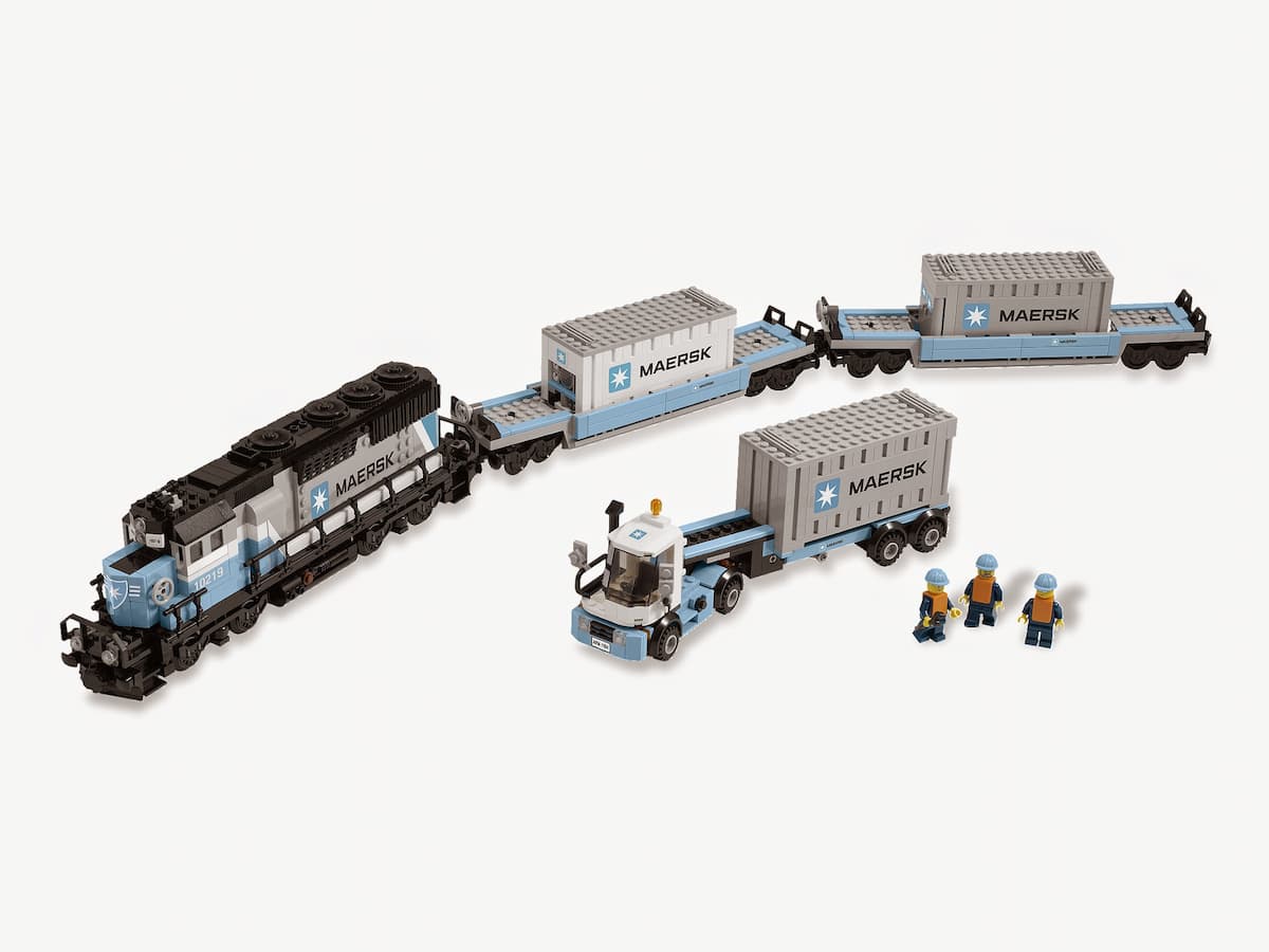 Maersk Container Train LEGO set (#10219-1, 2011)