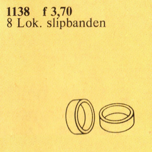 Replacement Rubber Wheel Treads for Trains LEGO set (#1138-1, 1981)