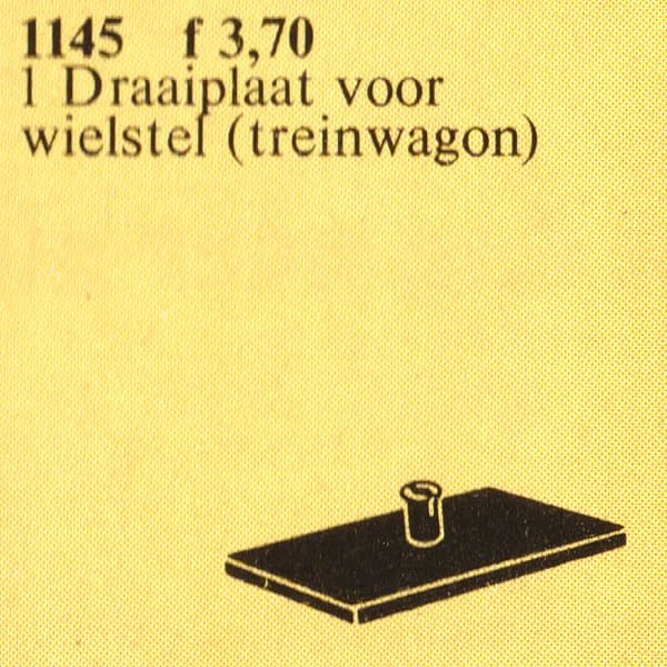 Bogie Plate LEGO set (#1145-1, 1981)