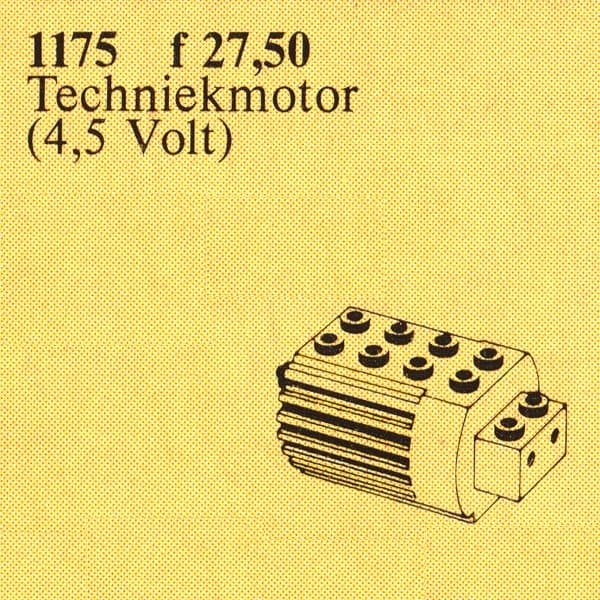 4.5v TECHNIC Motor LEGO set (#1175-1, 1982)