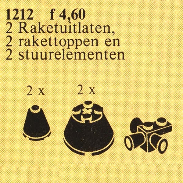 Rocket Tops, Black LEGO set (#1212-1, 1982)