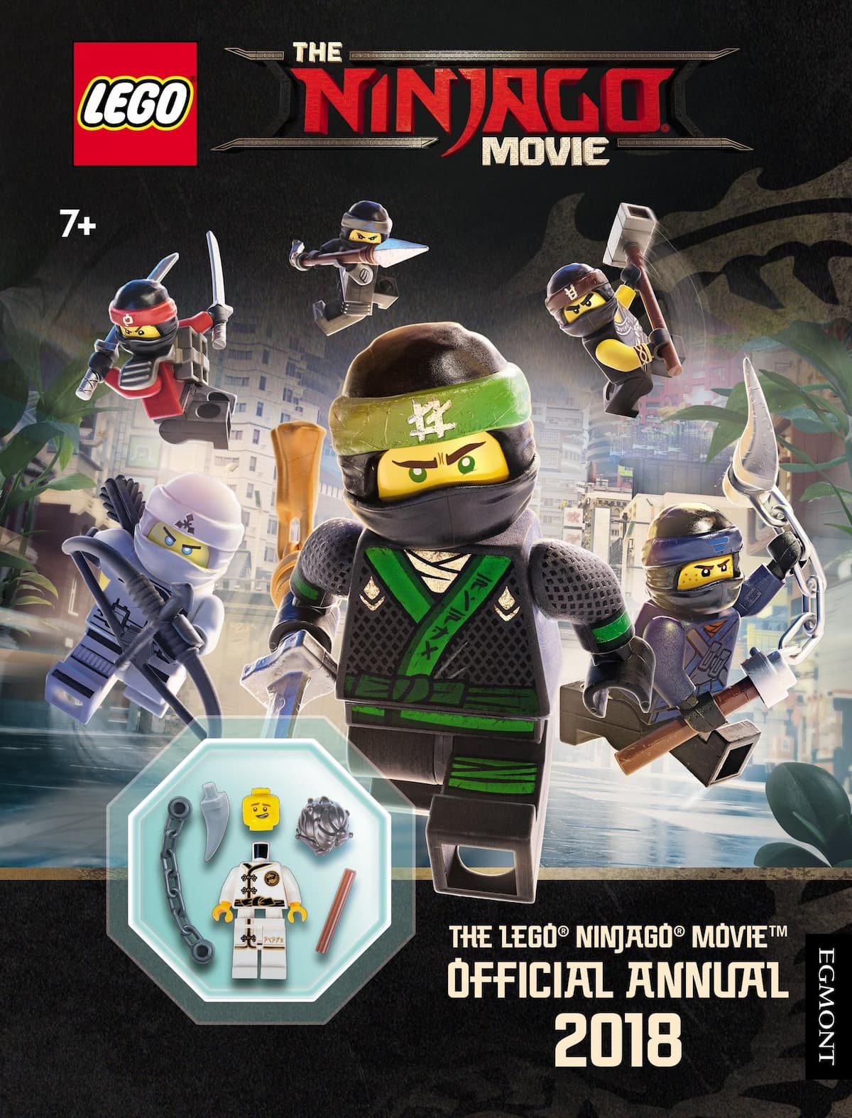 The LEGO Ninjago Movie Official Annual 2018 LEGO Activity Books with LEGO Parts set (#12142020-1, 2018)