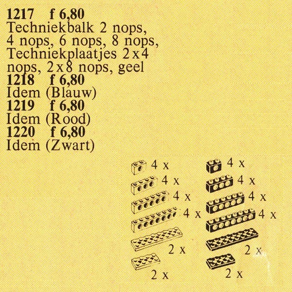 TECHNIC Beams & Plates [Red]