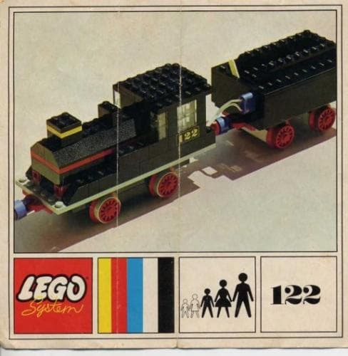 Loco and Tender LEGO set (#122-1, 1969)