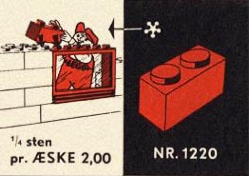 1 x 2 Bricks LEGO set (#1220-2, 1955)