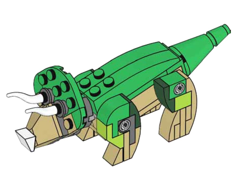 Triceratops LEGO set (#122006-1)