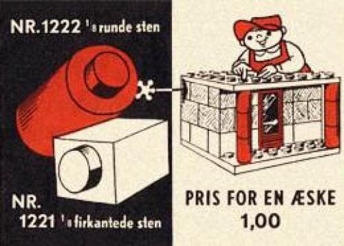 1 x 1 Bricks LEGO set (#1221-2, 1955)