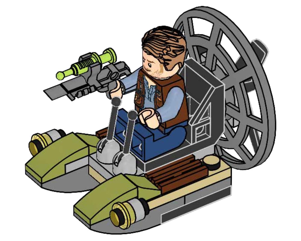 Owen with Airboat LEGO set (#122220-1)