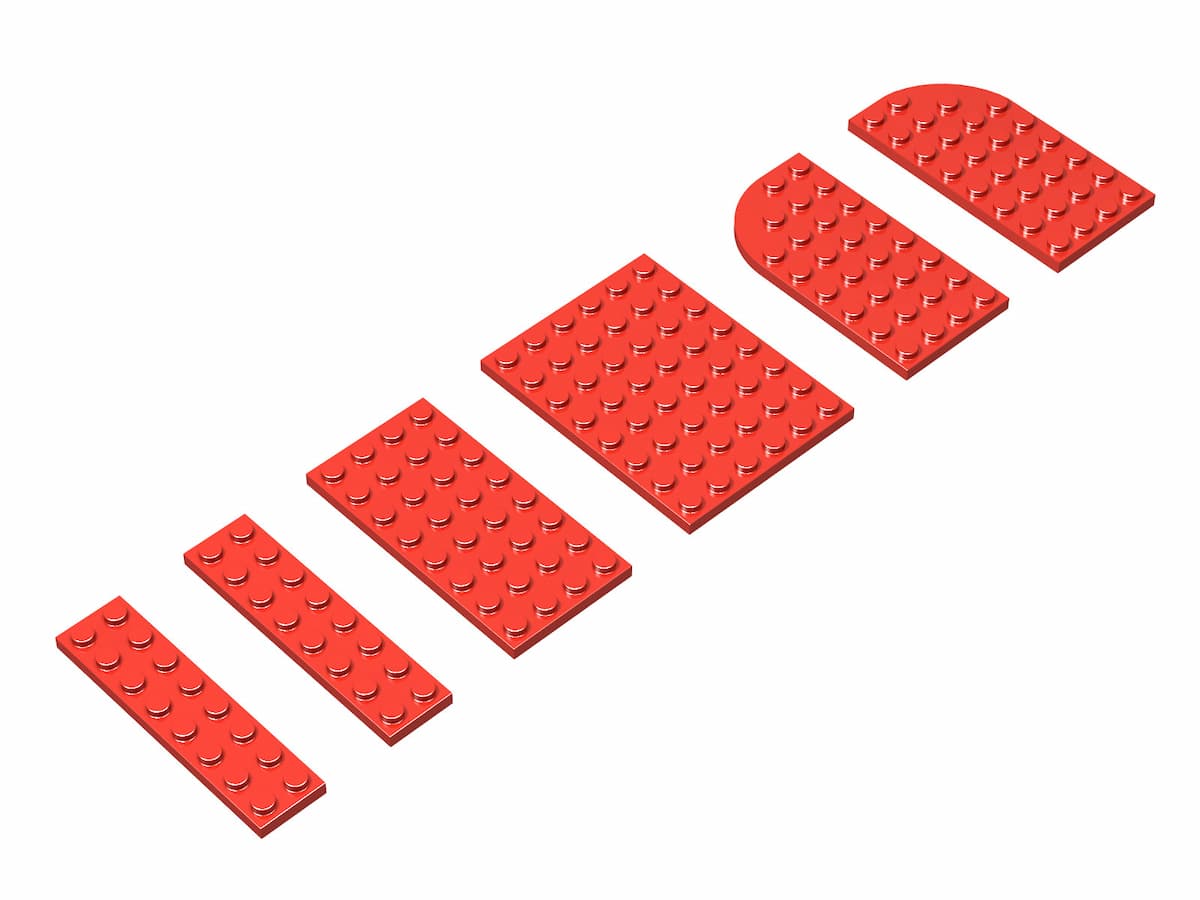 Mixed Plates Parts Pack LEGO set (#1225-2, 1955)