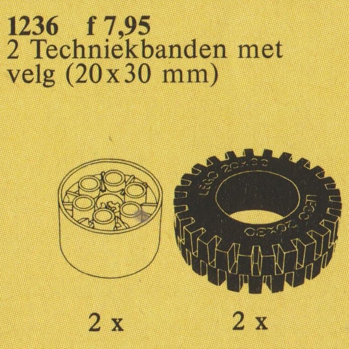 TECHNIC wheels with hubs LEGO set (#1236-1)