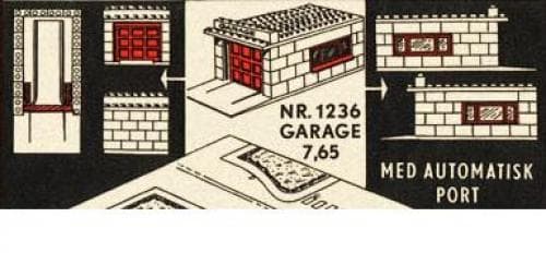 Garage LEGO set (#1236-2, 1955)