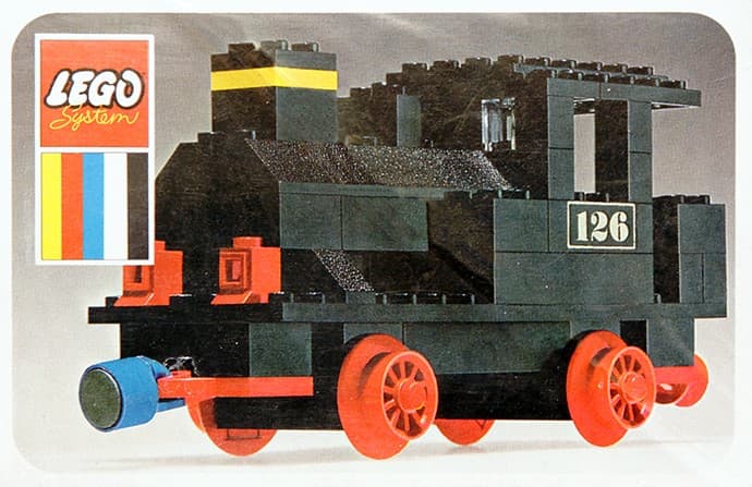 Steam Locomotive (Push) LEGO set (#126-1, 1970)