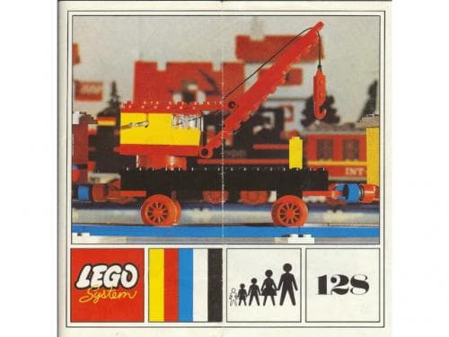Mobile Crane (Plate Base) LEGO set (#128-3, 1971)