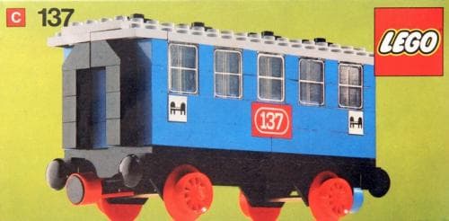 Passenger Sleeping Car LEGO set (#137-2, 1975)