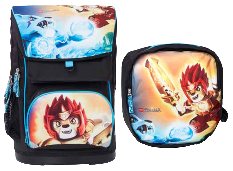 Legends of Chima Fire and Ice Large Backpack with Gym Bag