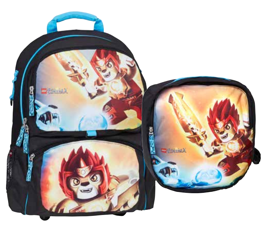 Legends of Chima Fire and Ice Backpack with Gym Bag