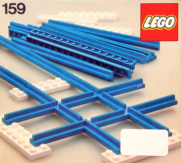 Crossover, Straight Rails LEGO set (#159-1, 1976)