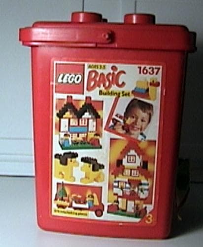 Large Bucket LEGO set (#1637-1, 1990)