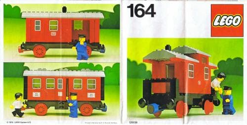 Passenger Wagon LEGO set (#164-1, 1978)