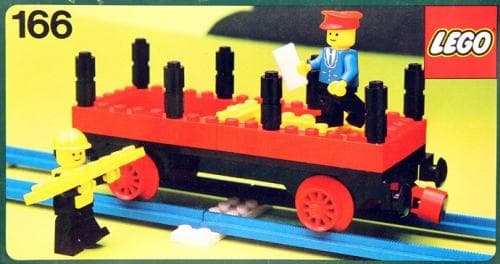Flat Wagon LEGO set (#166-1, 1978)