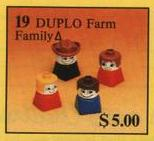 Farm Family LEGO set (#19-1, 1986)