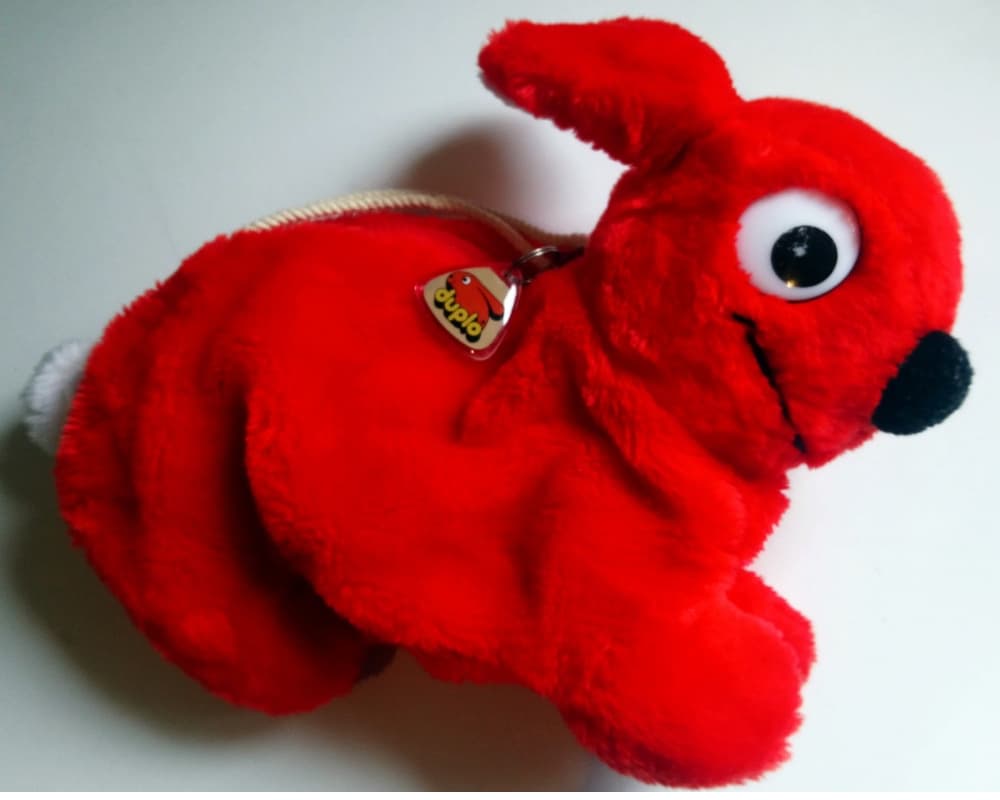 Plush Red Bunny / Rabbit Storage Bag