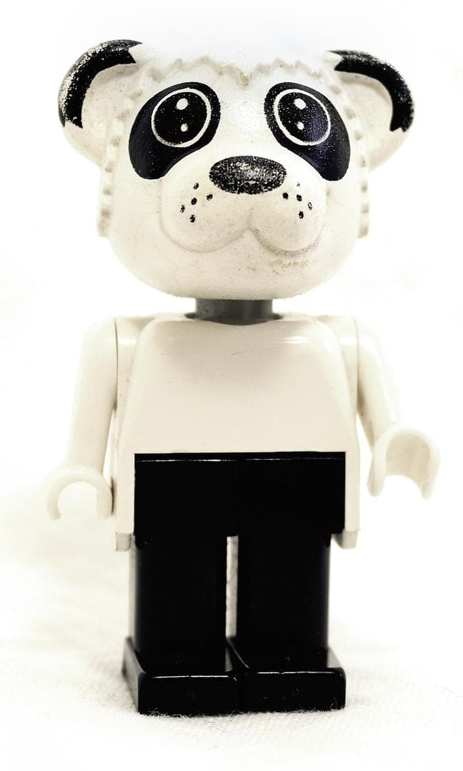 Fabuland Figure Panda 2 - Orzoro Nestlé Promotional polybag LEGO set (#198575-2, 1985)