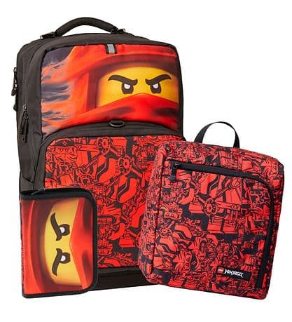 Ninjago Kai Backpack with Gym Bag and Pencil Case
