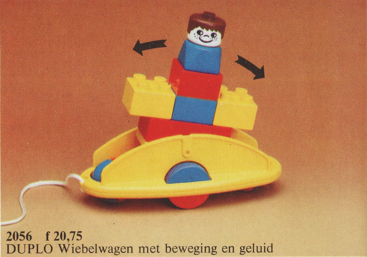 Rock 'n' Rattle Pull-Toy LEGO set (#2056-1, 1980)