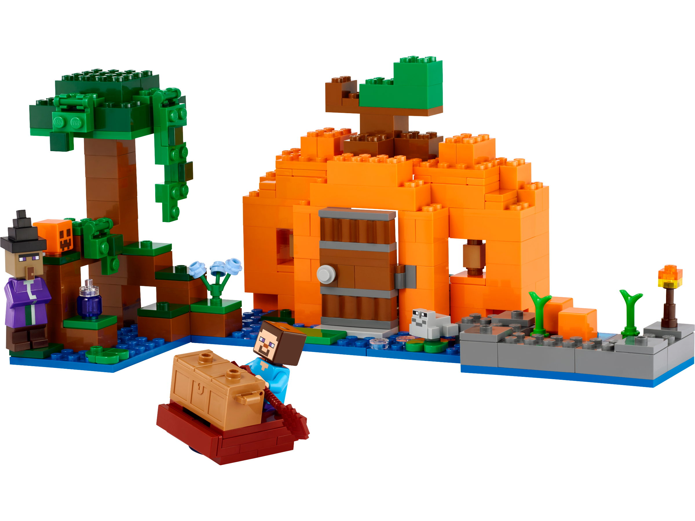 The Pumpkin Farm LEGO Minecraft set (#21248-1, 2023)
