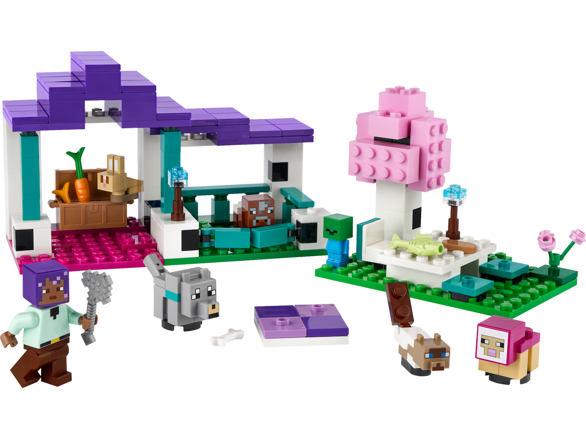 The Animal Sanctuary LEGO Minecraft set (#21253-1, 2023)