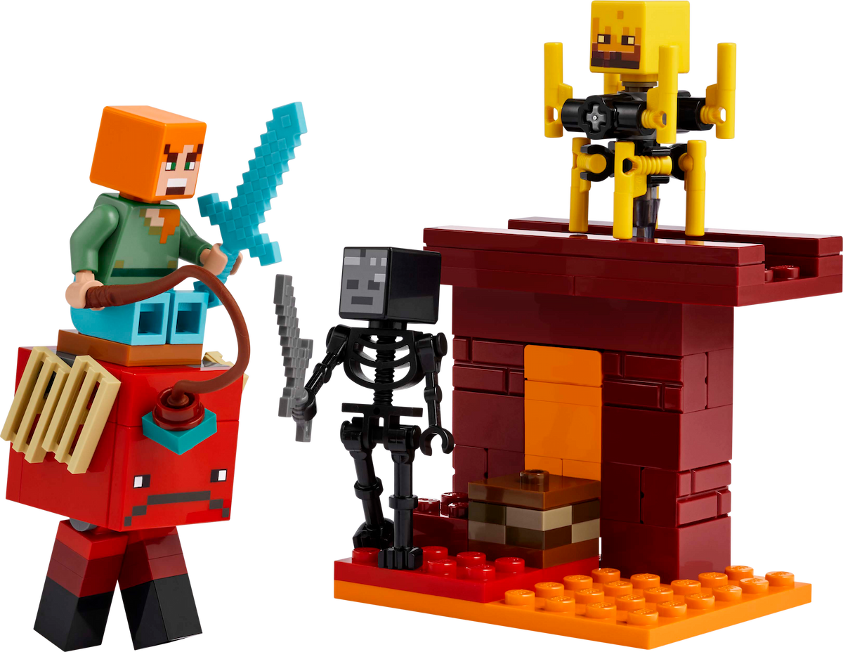 The Nether Lava Battle LEGO Minecraft set (#21266-1, 2025)