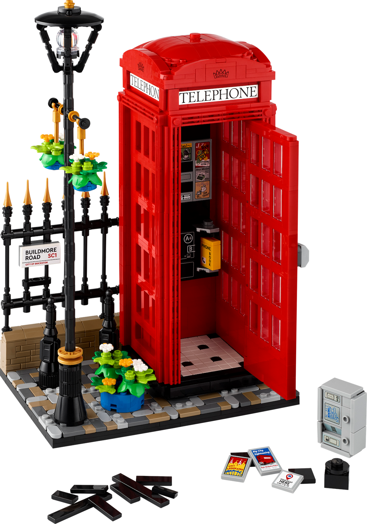 Red London Telephone Box LEGO set (#21347-1)
