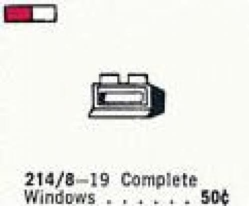 1 x 2 x 1 Window Frame LEGO set (#214.8-1, 1961)