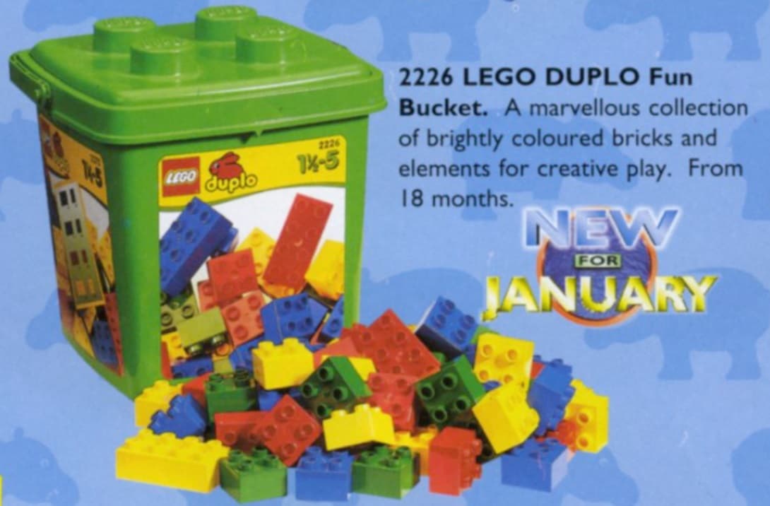 Medium Bucket LEGO set (#2226-1, 1998)