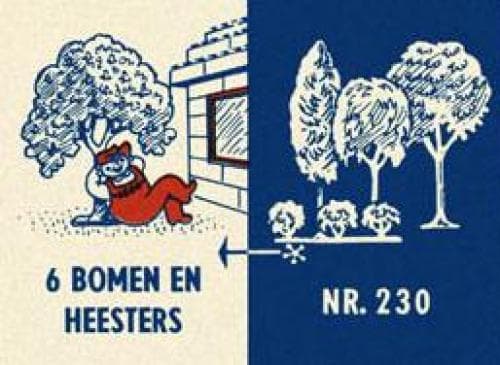 Six Trees and Bushes LEGO set (#230-2, 1958)