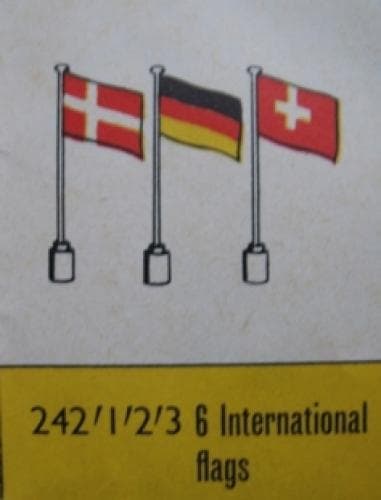 6 International Flags -1- LEGO set (#242.1-1, 1963)