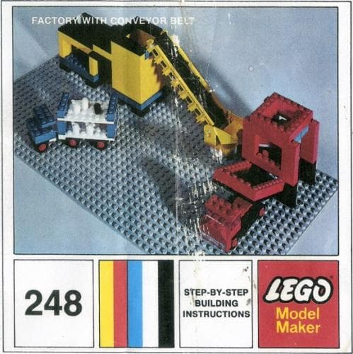 Factory With Conveyor Belt LEGO set (#248-2, 1971)