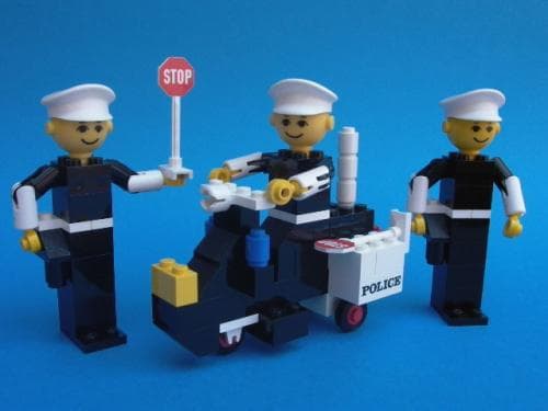 Police Officers and Motorcycle LEGO set (#256-1)