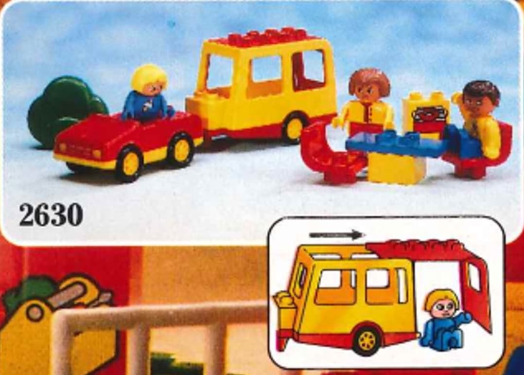 Car and Campervan LEGO set (#2630-2, 1990)