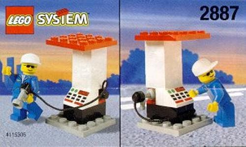 Petrol Station Attendant and Pump LEGO set (#2887-1, 1997)