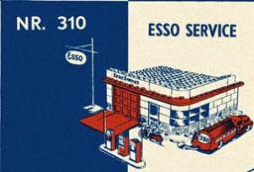 ESSO Filling Station LEGO set (#310-5, 1958)