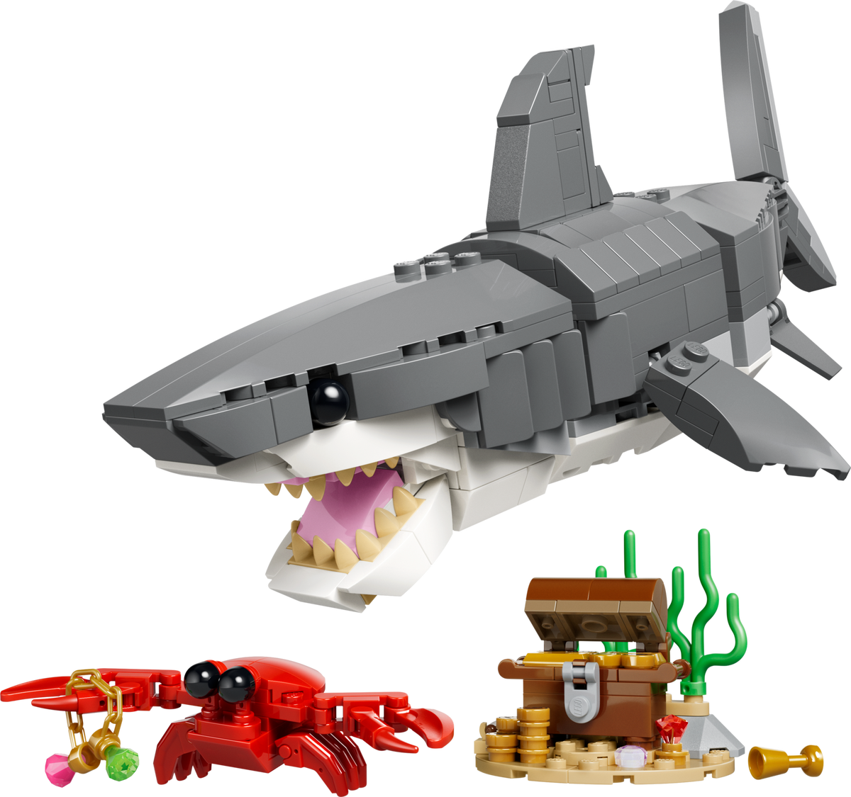Fierce Shark with a Treasure Chest LEGO set (#31381-1, 2026)