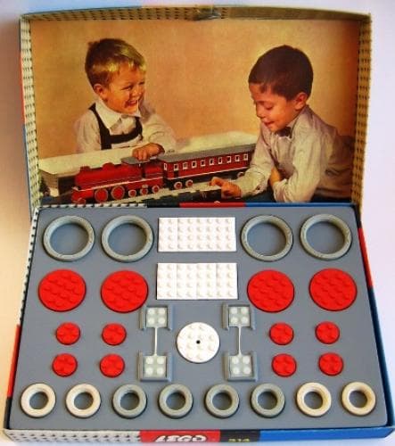 Large & Small Wheels & Turn-Table LEGO set (#314-2, 1963)