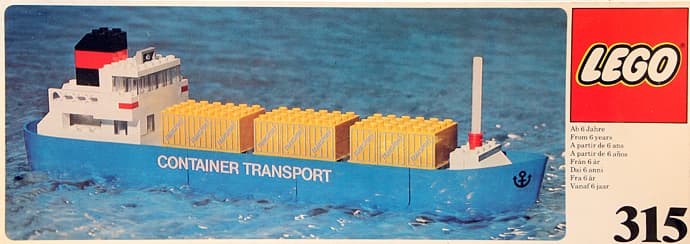 Container Transport LEGO set (#315-2, 1976)