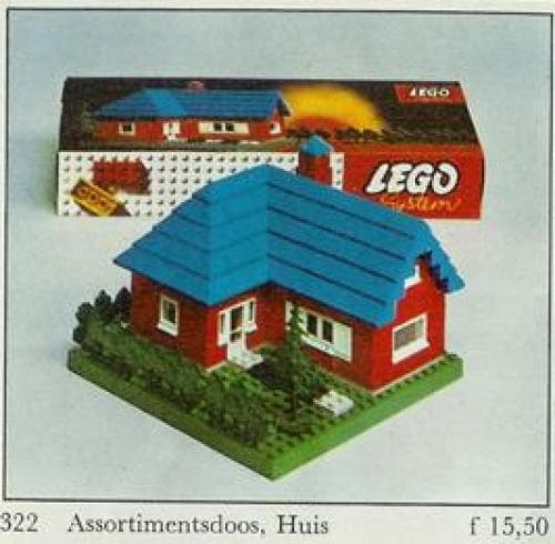 Town House LEGO set (#322-2, 1964)