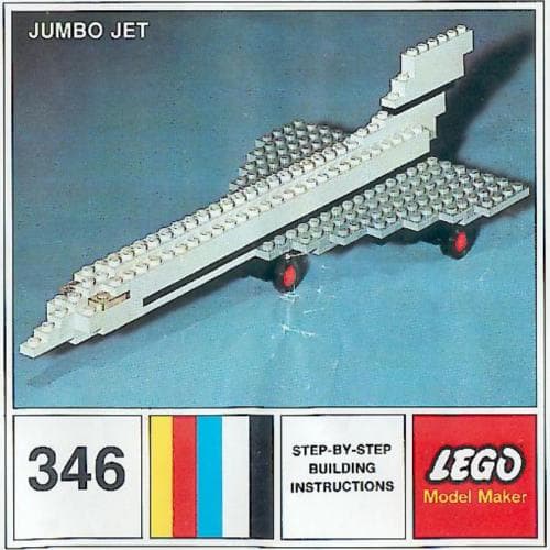 Jumbo Jet LEGO set (#346-1, 1970)